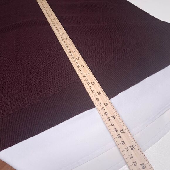 Hilary Radley Womens 2fer Long Sleeve Sweater Sz XXL Burgundy Wine Ribbed Tunic - Picture 7 of 8